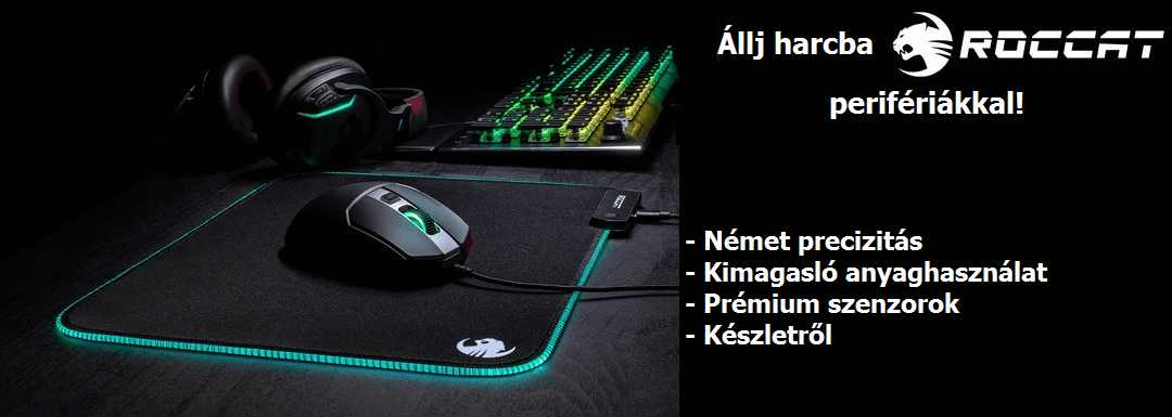Roccat egér, billentyűzet, periféria
