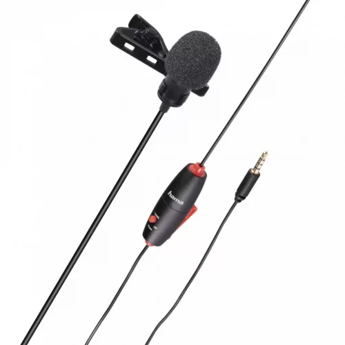 HAMA SMART LAVALIER CSÍPTETHETŐ MIKROFON, FEKETE