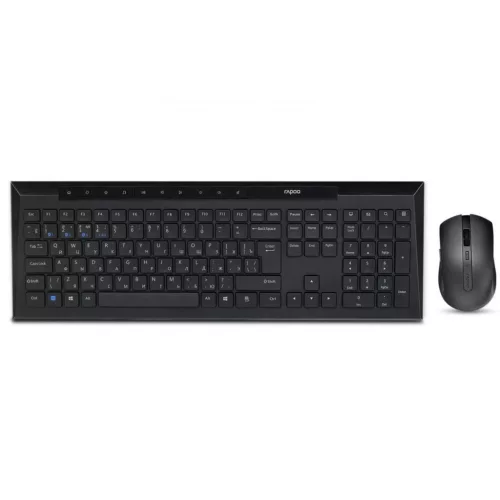 RAPOO 8210M MULTI-MODE WIRELESS BILLENTYŰZET & EGÉR FEKETE, HU