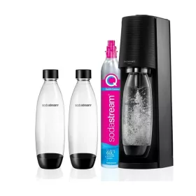   SODASTREAM TERRA MEGAPACK SZÓDAKÉSZÍTŐ SZETT CO₂-PALACKKAL, 2×1 L PALACK, FEKETE