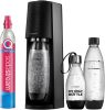 SODASTREAM TERRA SZÓDAKÉSZÍTŐ SZETT CO₂-PALACKKAL, 2×1 L + 0,5 L PALACK, FEKETE