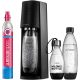 SODASTREAM TERRA SZÓDAKÉSZÍTŐ SZETT CO₂-PALACKKAL, 2×1 L + 0,5 L PALACK, FEKETE