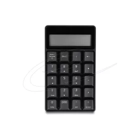  DELOCK 2IN1 VEZETÉK NÉLKÜLI NUMERIKUS BILLENTYŰZET, FEKETE