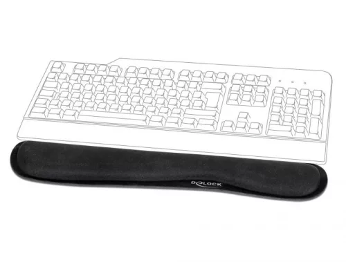 DELOCK CSUKLÓTÁMASZ BILLENTYŰZETHEZ / LAPTOPHOZ, FEKETE