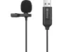SANDBERG STREAMER USB CSÍPTETHETŐ MIKROFON, FEKETE