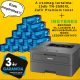 15 db TN-2590XL 3K ZAFÍR UGY TONER + BROTHER HL-L2442DW MONO LÉZERNYOMTATÓ