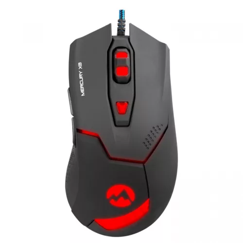 EVEREST MERCURY X8 RGB GAMER OPTICAL EGÉR, BLACK