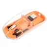 MANHATTAN RECHARGEABLE WIRELESS USB EGÉR, TRANSPARENT/ORANGE
