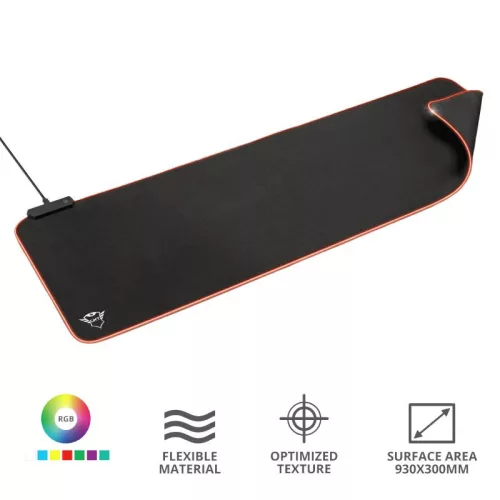 TRUST GXT 764 GLIDE-FLEX RGB XXL EGÉRPAD BLACK