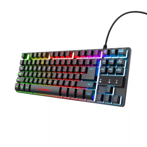 TRUST GXT 833 THADO TKL ILLUMINATED BILLENTYŰZET FEKETE, US