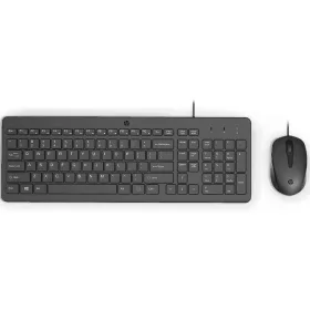 HP 150 VEZETÉKES BILLENTYŰZET + EGÉR COMBO FEKETE, US