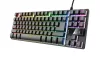 TRUST GXT 833 THADO LED GAMING BILLENTYŰZET FEKETE, HU
