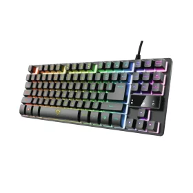 TRUST GXT 833 THADO LED GAMING BILLENTYŰZET FEKETE, HU