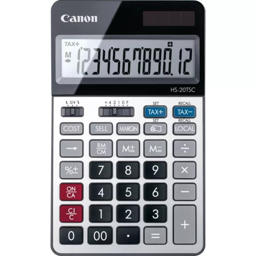 CANON HS-20TSC ASZTALI SZÁMOLÓGÉP, SILVER