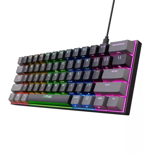 TRUST GXT867 ACIRA MECHANIKUS RGB BILLENTYŰZET FEKETE, US