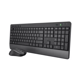   TRUST TREZO COMFORT WIRELESS BILLENTYŰZET + EGÉR SET FEKETE, HU