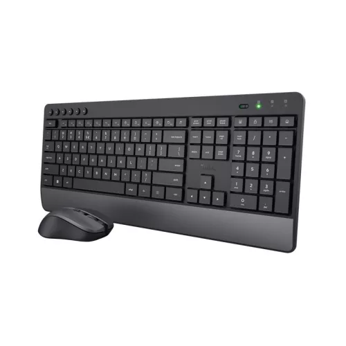 TRUST TREZO COMFORT WIRELESS BILLENTYŰZET + EGÉR SET FEKETE, HU