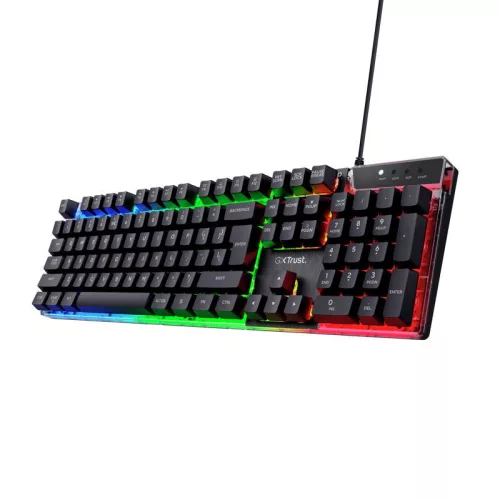 TRUST GXT 835 AZOR GAMING BILLENTYŰZET FEKETE, HU