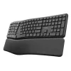 TRUST KEYRA ERGONOMIC MULTIDEVICE WIRELESS BILLENTYŰZET FEKETE, US