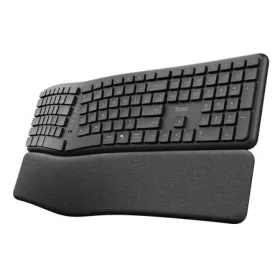   TRUST KEYRA ERGONOMIC MULTIDEVICE WIRELESS BILLENTYŰZET FEKETE, US