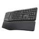 TRUST KEYRA ERGONOMIC MULTIDEVICE WIRELESS BILLENTYŰZET FEKETE, US
