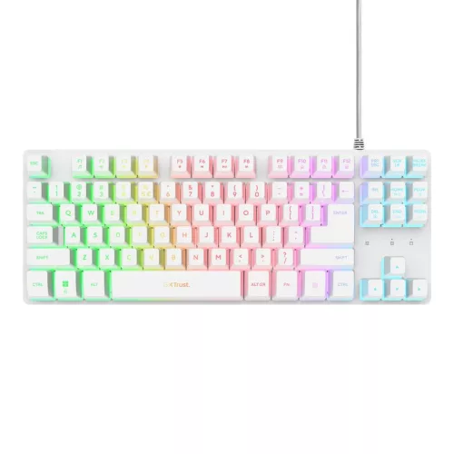 TRUST GXT 833 THADO TKL ILLUMINATED BILLENTYŰZET FEHÉR, US