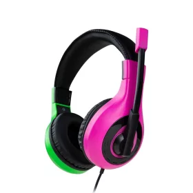   NACON SZTEREÓ GAMER HEADSET/FEJHALLGATÓ NINTENDO SWITCH-HEZ, SPLATOON GREEN/PINK