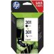 HP N9J72AE NO.301 FEKETE/SZÍNES CH561AE+CH562AE (2X3ML) EREDETI MULTIPACK (N9J72AE)