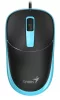 GENIUS DX-123 VEZETÉKES EGÉR, BLACK/BLUE