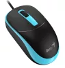 GENIUS DX-123 VEZETÉKES EGÉR, BLACK/BLUE