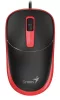 GENIUS DX-123 VEZETÉKES EGÉR, BLACK/RED