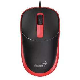 GENIUS DX-123 VEZETÉKES EGÉR, BLACK/RED