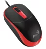 GENIUS DX-123 VEZETÉKES EGÉR, BLACK/RED