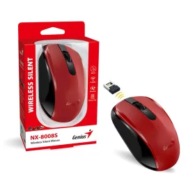 GENIUS NX-8008S WIRELESS SILENT EGÉR, RED