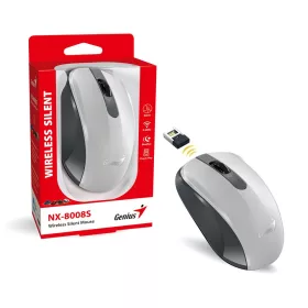 GENIUS NX-8008S WIRELESS SILENT EGÉR, WHITE/GREY