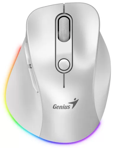 GENIUS ERGO 9000S PRO WIRELESS EGÉR, PEARL WHITE