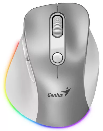 GENIUS ERGO 9000S PRO WIRELESS EGÉR, SILVER