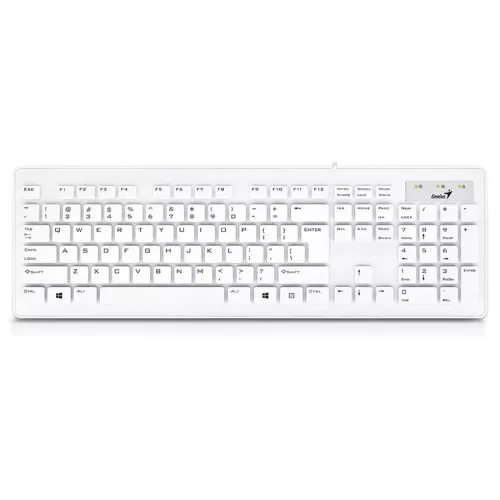 GENIUS SLIMSTAR 126 BILLENTYŰZET FEHÉR, US
