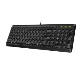 GENIUS SLIMSTAR Q200 BILLENTYŰZET FEKETE, HU