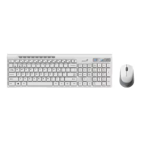   GENIUS SLIMSTAR 8230 WIRELESS BLUETOOTH BILLENTYŰZET COMBO FEHÉR, US