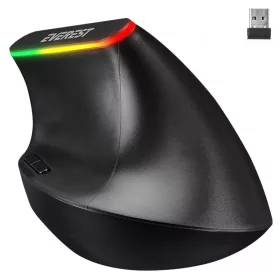EVEREST SMW-618 ERGONOMIC RBG OPTICAL WIRELESS EGÉR, BLACK