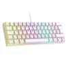 RAMPAGE PLOWER K60 MECHANIKUS GAMING BILLENTYŰZET FEHÉR, US