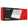RAMPAGE PLOWER K60 MECHANIKUS GAMING BILLENTYŰZET FEHÉR, US