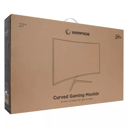 RAMPAGE BLAZE 27", 16:9, 1920X1080, 165HZ, DISPLAY PORT,HDMI,USB2.0,GAMER, LED MONITOR