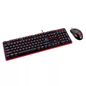 COUGAR DEATHFIRE GAMING BILLENTYŰZET + EGÉR, FEKETE, HU
