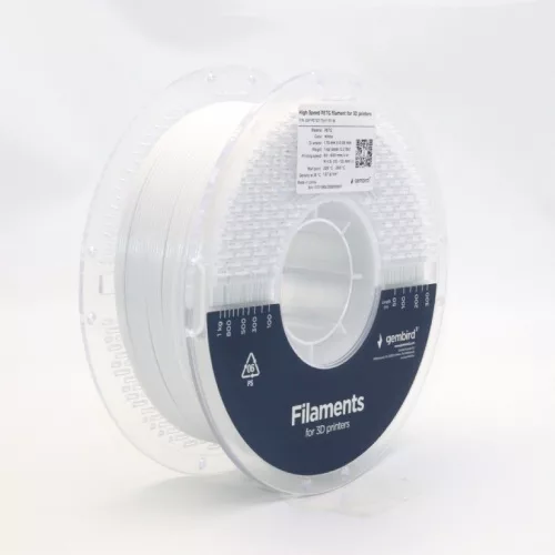 GEMBIRD 3DP-PETG1.75HY-01-W HIGH SPEED PETG FILAMENT WHITE 1,75MM 1KG