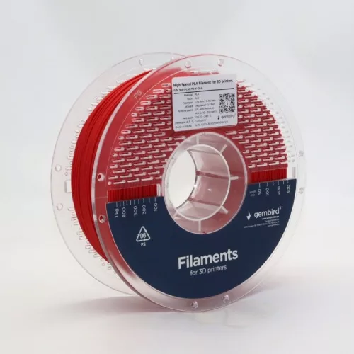 GEMBIRD 3DP-PLA1.75HY-01-R HIGH SPEED PLA FILAMENT RED 1,75MM 1KG