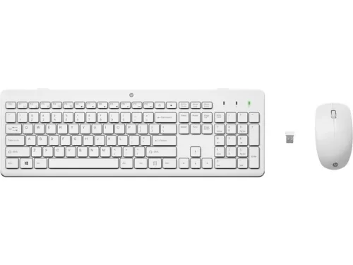 HP 230 WIRELESS BILLENTYŰZET + EGÉR COMBO FEHÉR, US