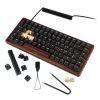 SHARKOON SKILLER SGK50 S3 WOOD PBT GAMING BILLENTYŰZET BROWN/FEKETE, US