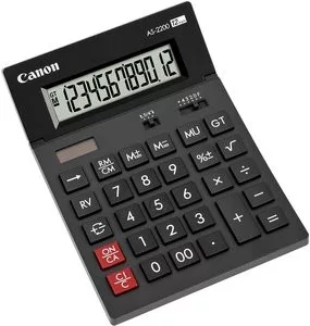 CANON AS-2200 ASZTALI SZÁMOLÓGÉP, FEKETE